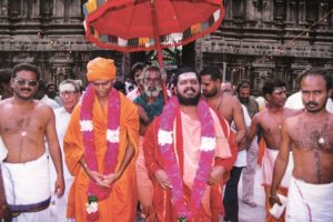 4. With Sri Narayani Amma of Sri Narayani Siddhar Peetam at Malaikodi Vellore