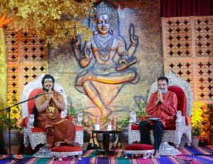 49. Paramahamsa Nithyananda with Shri TV Mohandas Pai, the Former Director and CFO of Infosys.